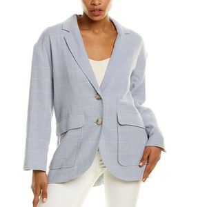 Madwell Chicago gauze linen-blend blazer NWT
